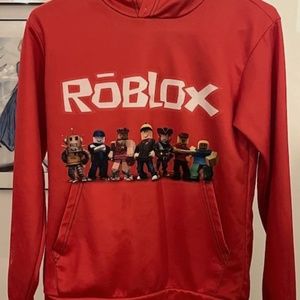 ROBLOX red hooded sweatshirt boys 12/14